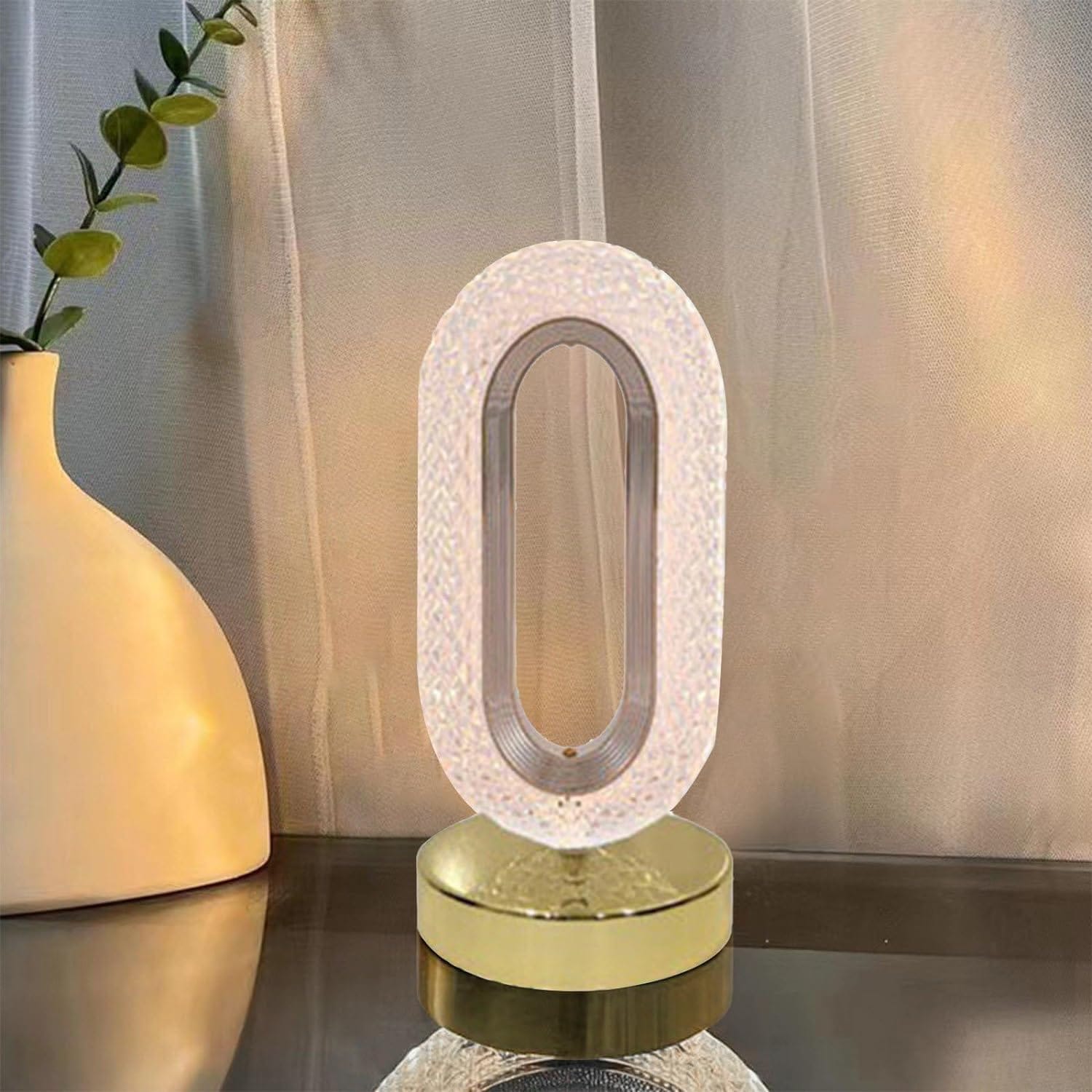 Rectangle USB Rechargeable Crystal Lamp