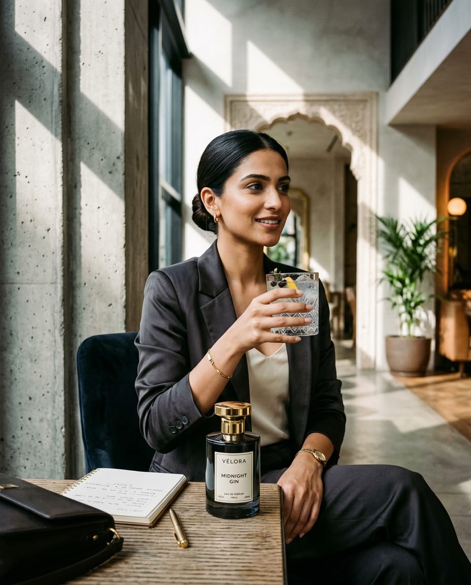 Command the Room. From Morning Boardroom to Midnight Gin.