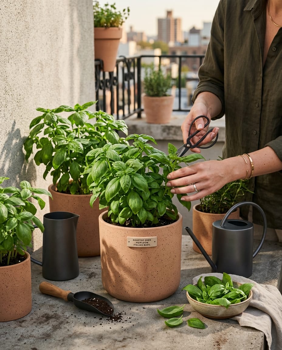 The Heirloom Italian Basil Suite