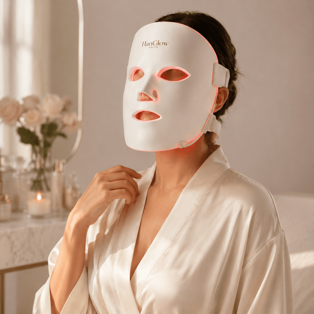 HanGlow Luma LED Face Mask – At-Home Light Therapy Device
