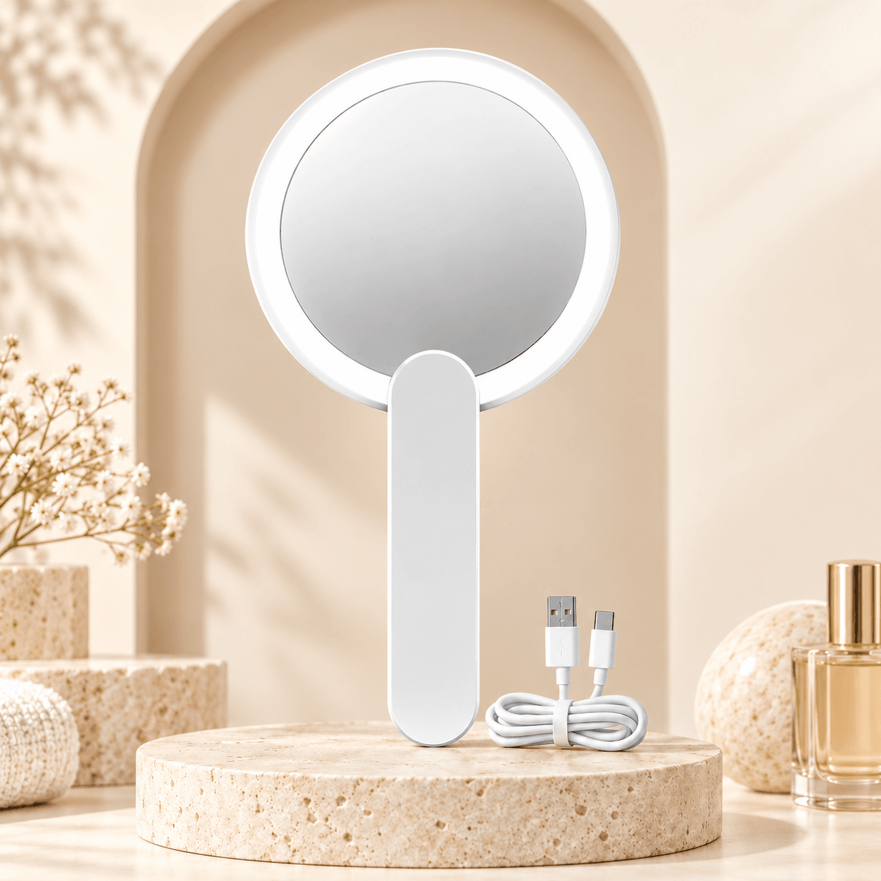 Hanglow Portable LED Magnifying Makeup Mirror
