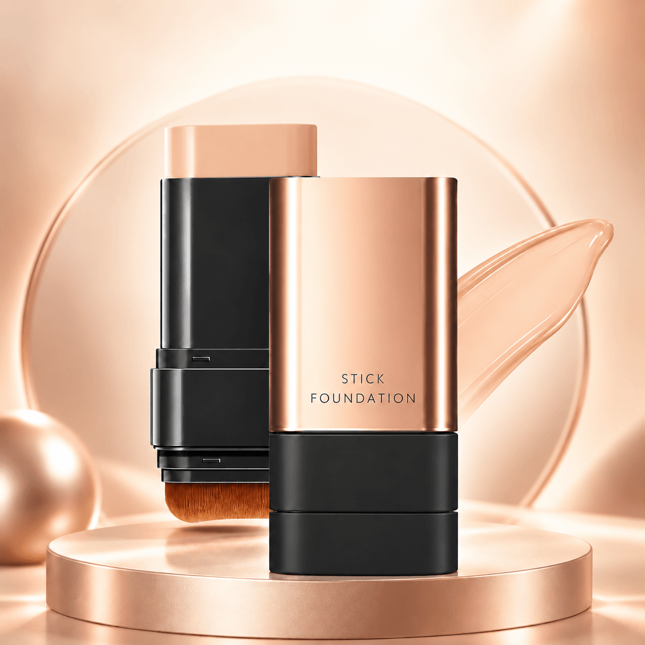 Hanglow Hydrating Lightweight Foundation Stick with Brush