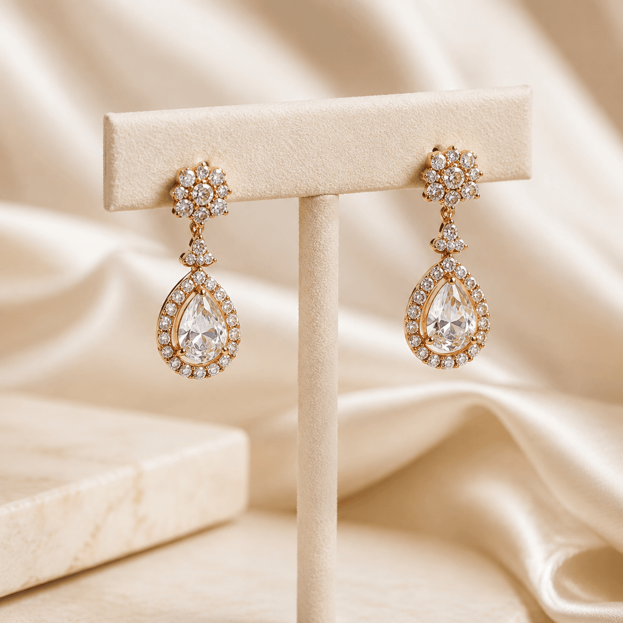 Celeste Diamond Drop Earrings
