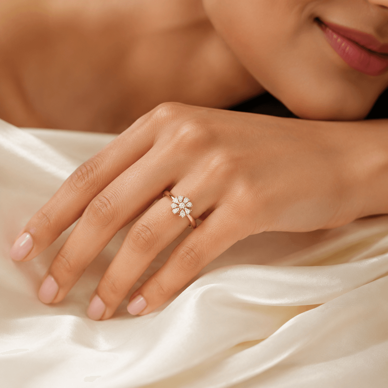 Lumière Bloom Diamond Ring