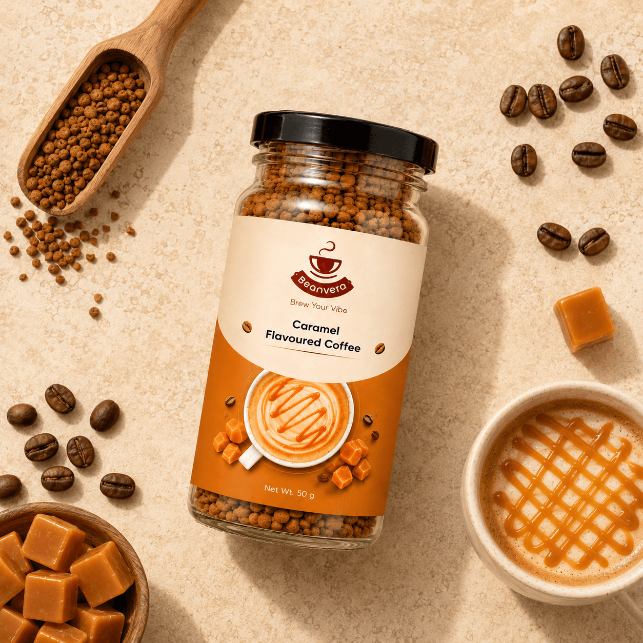 Beanvera Caramel Flavoured Coffee