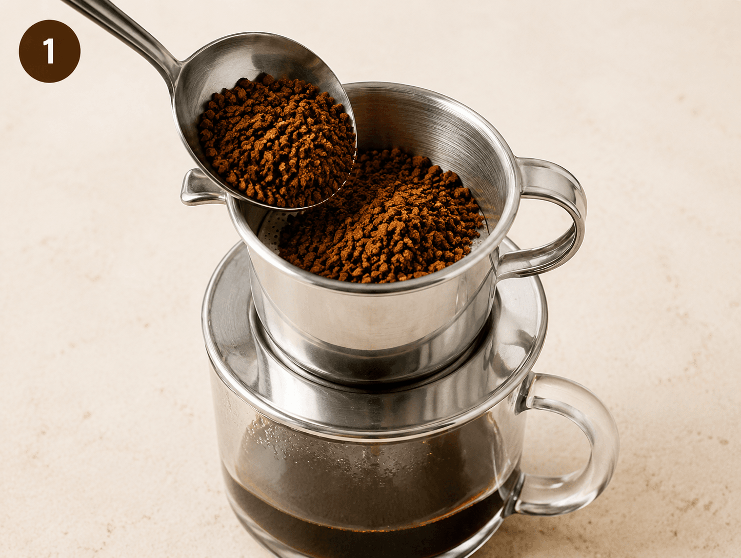 Add 2-3 tbsp of coffee